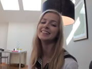 Blonde Schoolgirl Abigaile Johnson Creampied